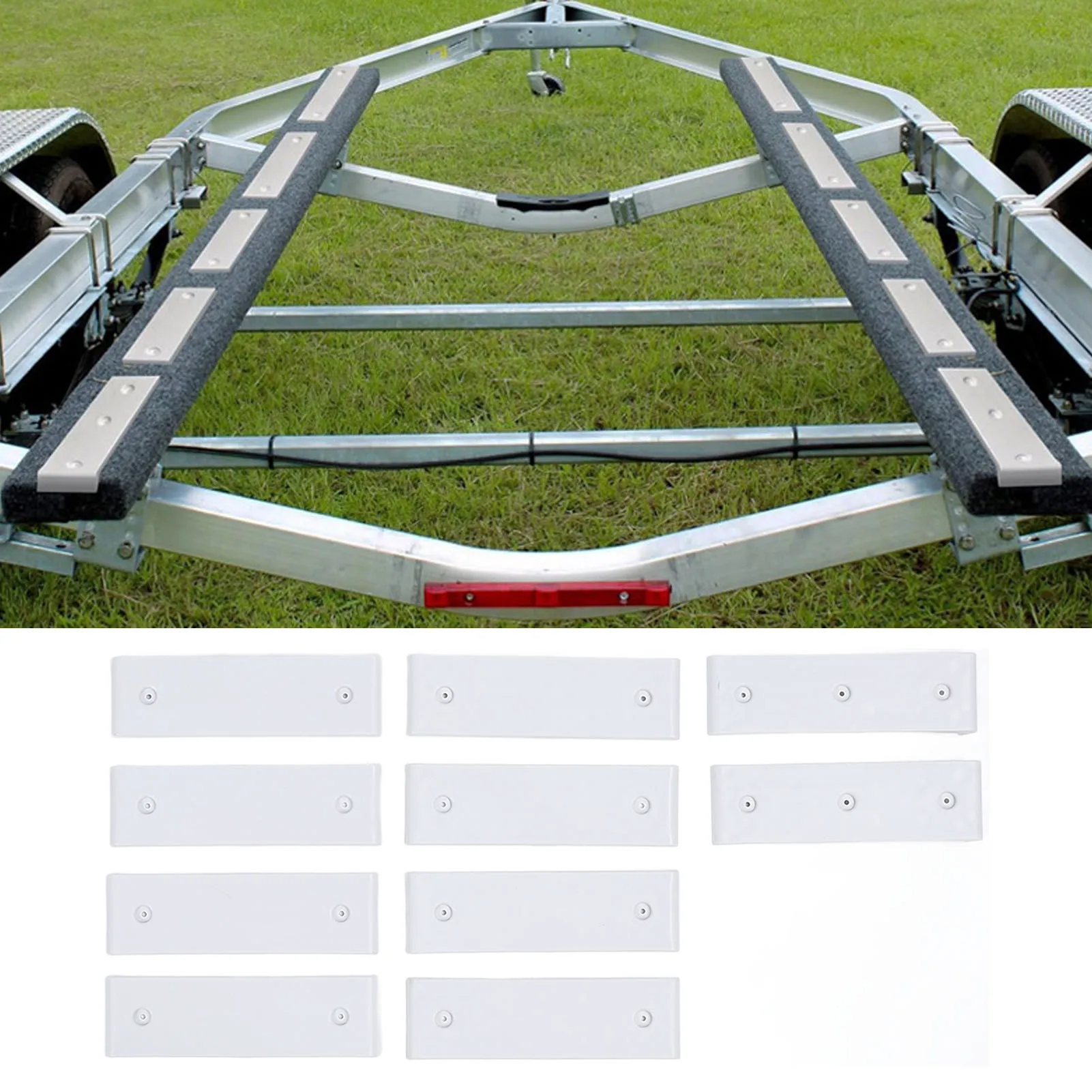 

Двухъярусные направляющие для прицепа для лодок. Двухъярусные направляющие для прицепа. Прочные гладкие поверхности. Высокая долговечность. Простота использования для загрузки и разгрузки.