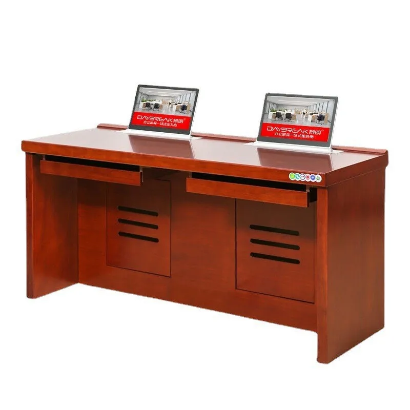 Office furniture, office desk, multimedia room, intelligent conference and training desk, automatic lifting computer desk, doubl