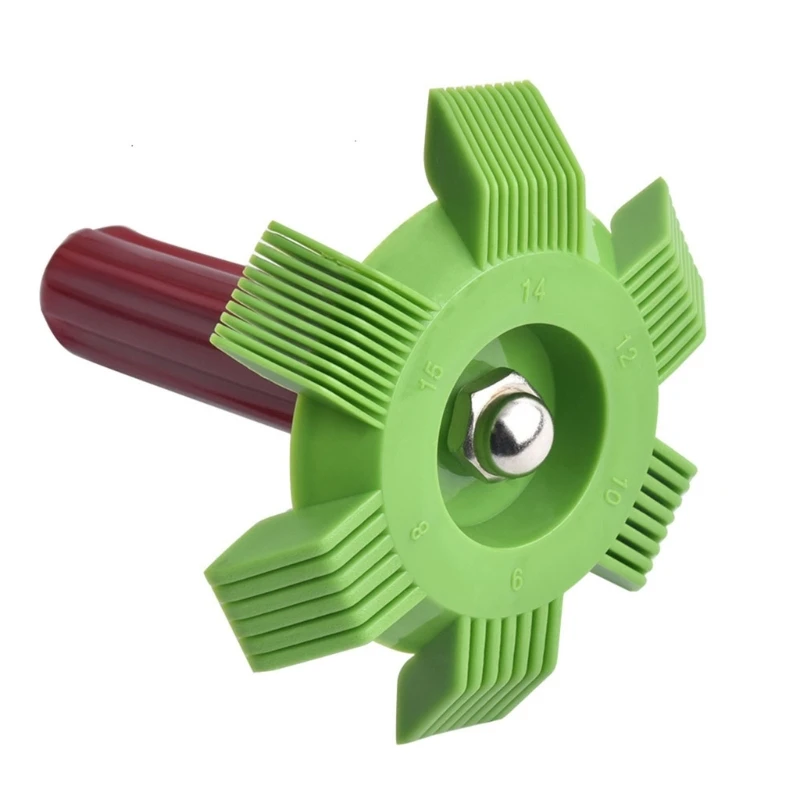 6x ar condicionado condensador fin pente conjunto fin pente metal radiador fin pente transporte da gota