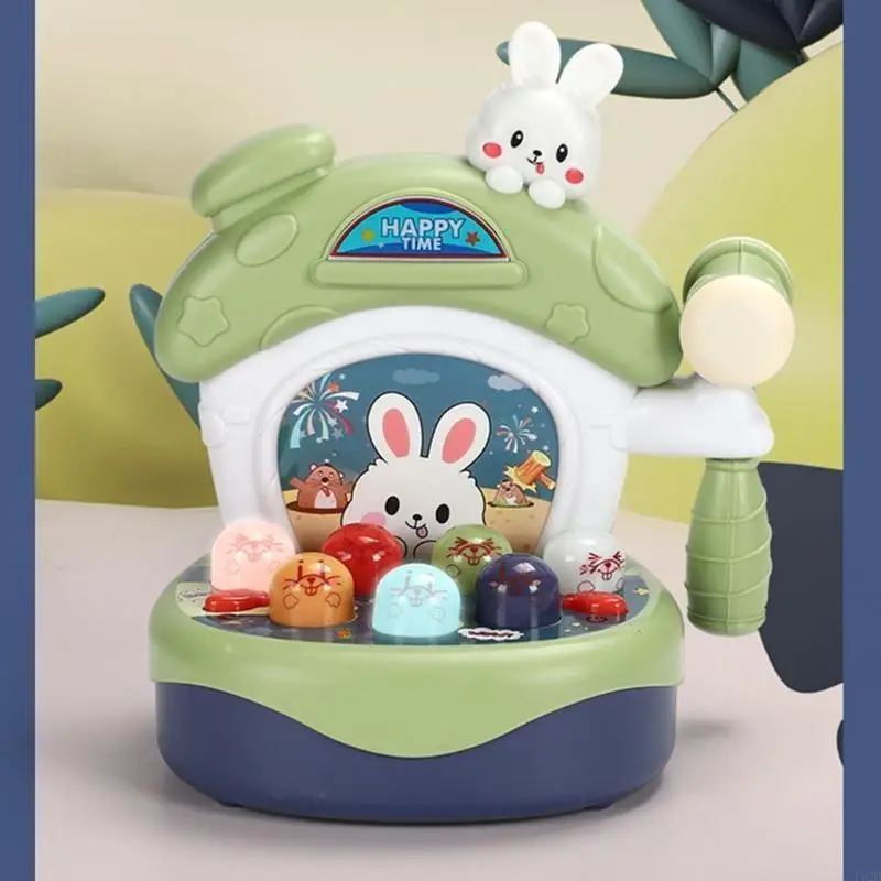 F62d Hammering Toy Giáo dục Hội đồng bận rộn với Wrack-A-Mole Learning Toy Quà tặng cho trẻ bé trai 3/4/5/6year