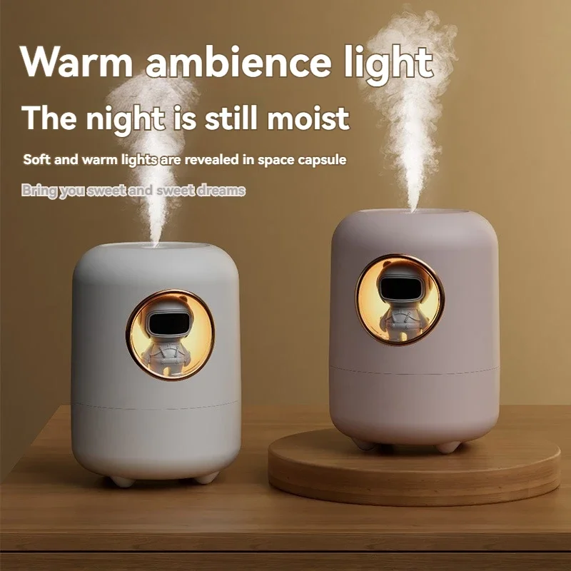 

USB astronaut for Home Office Mini Astronaut Air Humidifier LED light mini Spray Mist minimalist humidifier