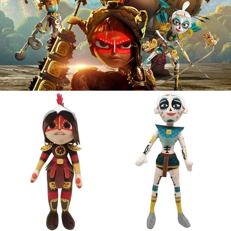 

Maya And The Three Plush Toy Anime Cartoon Skull Warrior Plushie Figure Character Stuffed Dolls Pillow Birthday Christmas Gift