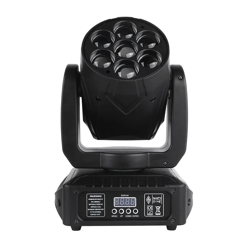 

Этап 7 шт. Свет с подвижной головкой RGB DMX 512 Луч с подвижной головкой Вечерние движущиеся головные фонари для DJ Свадебный сценический световой эффект