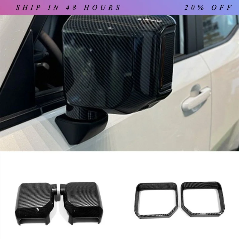 IOSN For 2024 Toyota Land Cruiser 250 1958 Rearview Mirror Covers Prado LC250  Exterior upgrade Accessories Modification Tuning