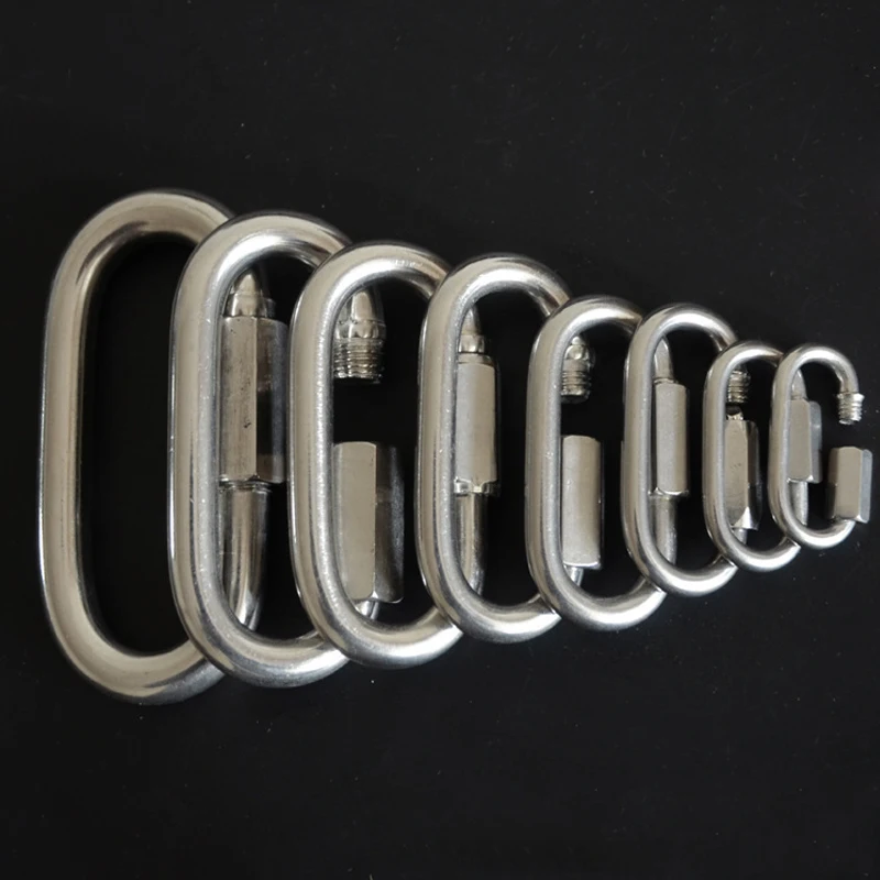 1pc G clamp Hooks Thread Fastening Insurance Clasp Hanging Chain M3 M4 M5 M6 M8 304 Stainless Steel