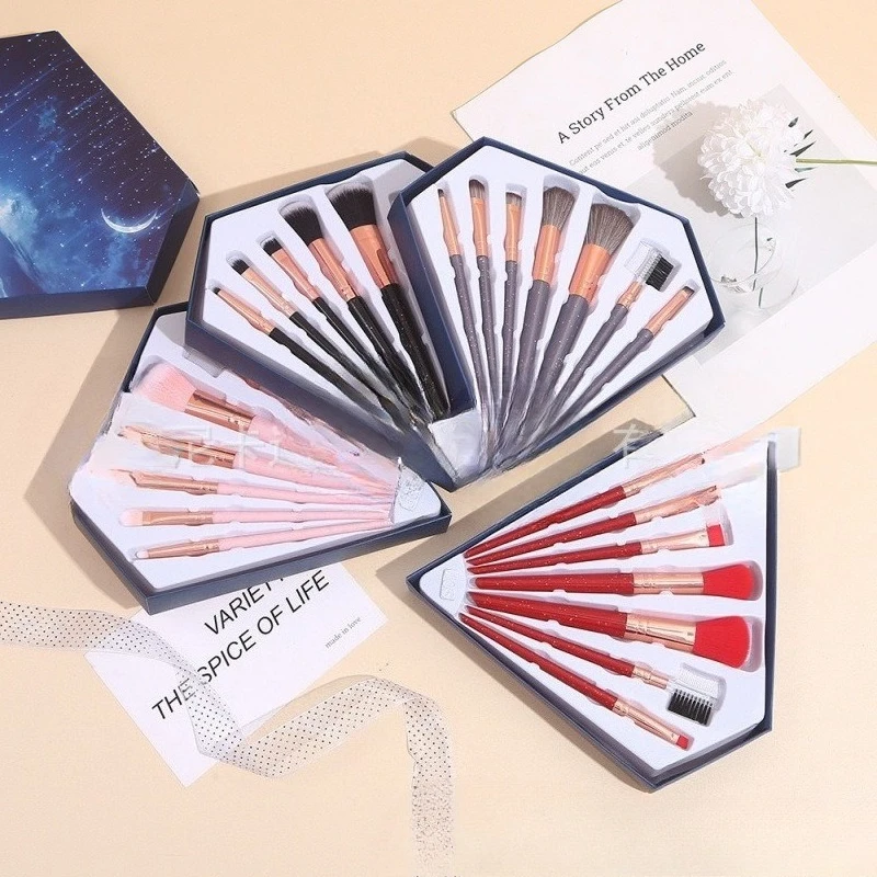 

7 бриллиантовых коробок, 7-звездочные коробки, 7 кистей для макияжа, необходимые для начинающих, ценная кисть для макияжа, кисть для красоты,