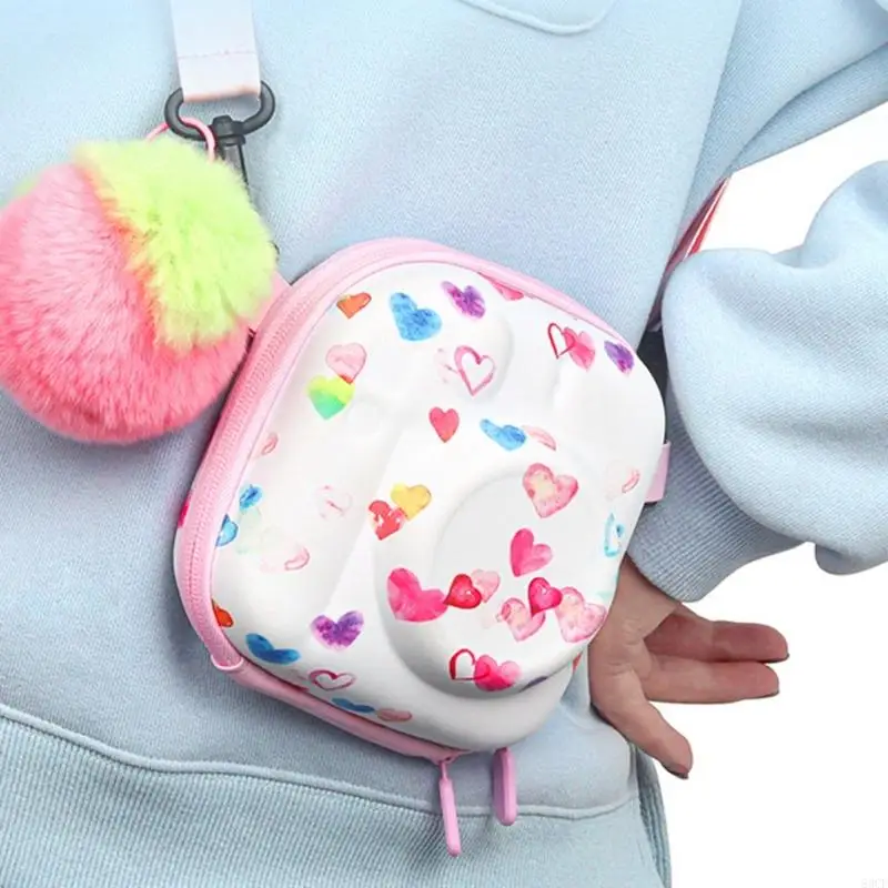 CAMERA BAG MET MODUSBAAR HART PRINTS TAG VOOR MINI 7+/99/11/10/INGEVOEREN