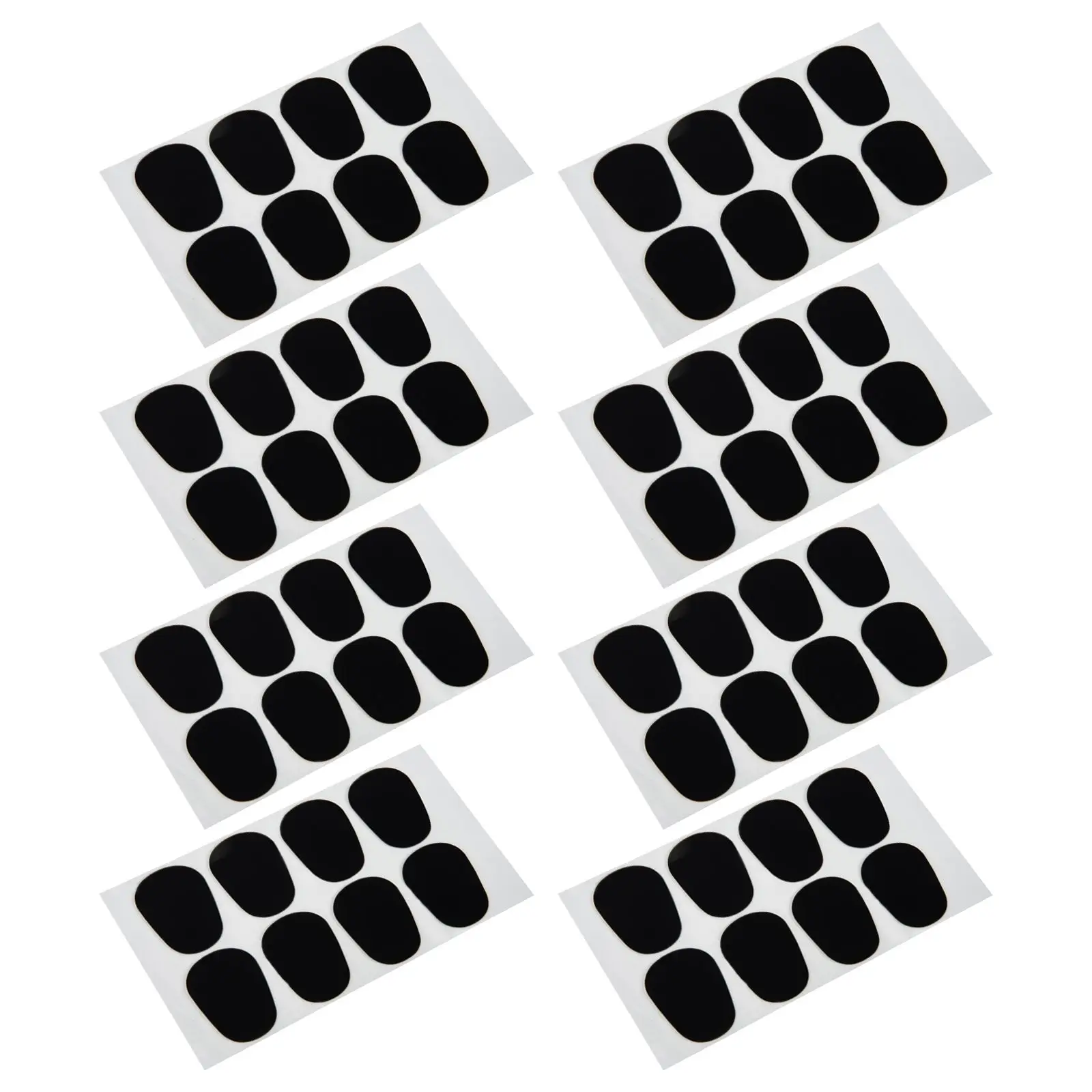 

64 Pcs Saxophone Tooth Pad 0 8 Oval Clarinet Alto Tenor Mouthpiece Adhesive Rubber Pads Instrument Accessories Improve Skills