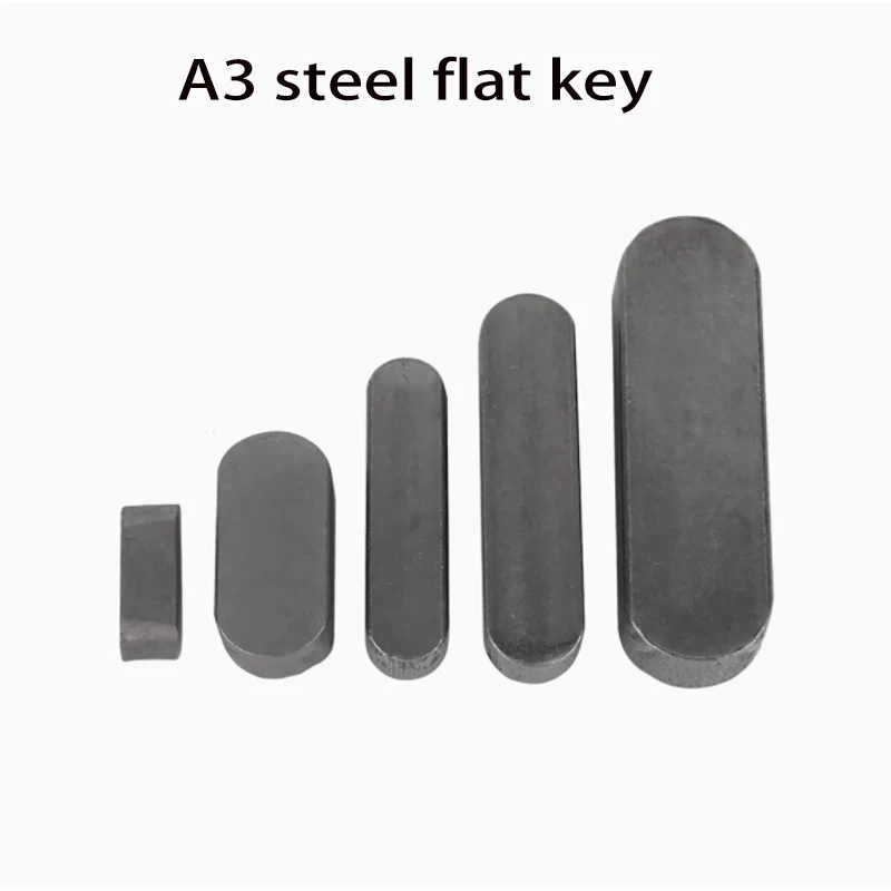 

M8 M10 M24M25 A3 steel A2 Parallel Key Round Ended Drive Shaft Flat Keyway Pin GB1096