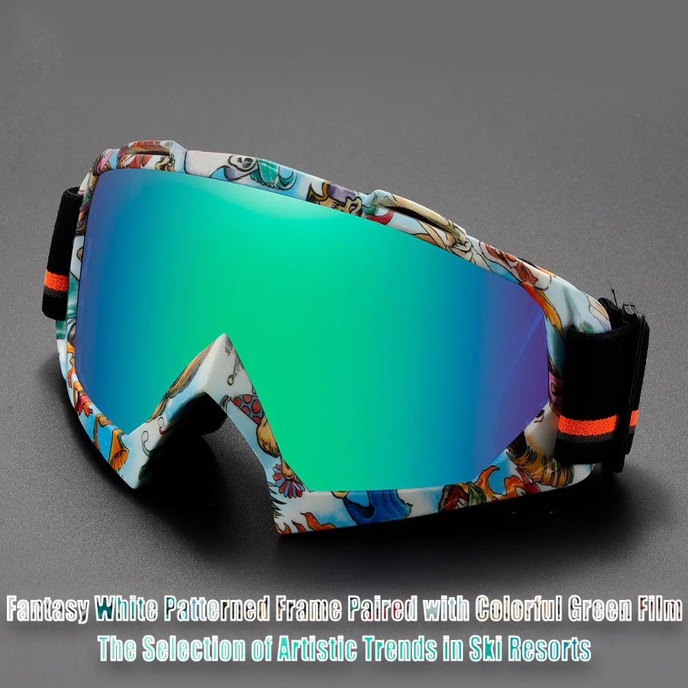 New Man Woman Ski Goggles Anti-Fog Mountain Snow Snowboard Glass Snowmobile Eyewear Winter Outdoor Sport Ski Cycling Accessories
