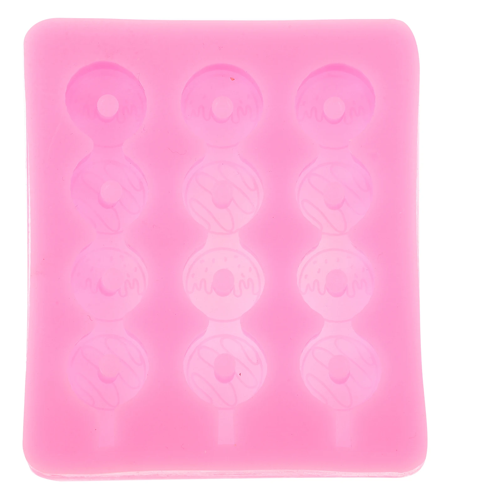 

Donut C y Apple Mold Silicone Crafting Tools Pink Oval Reusable Lollipop Maker Treats Party Kids Safe Easy Clean Sizes