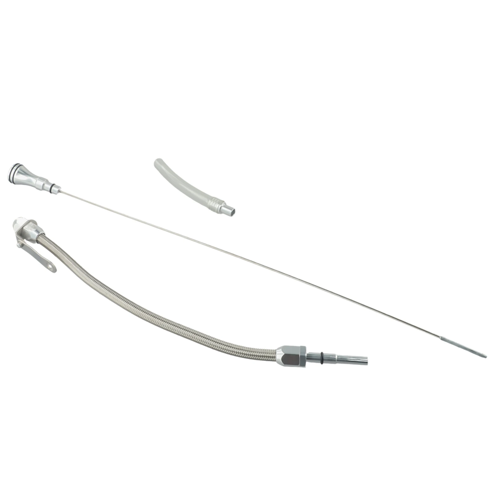 Stainless Steel Engine Dipstick for LSX For LS1 L L LS6 4 8L 5 7L 6 0L 6 2L Silver Simple Operation Easy Install