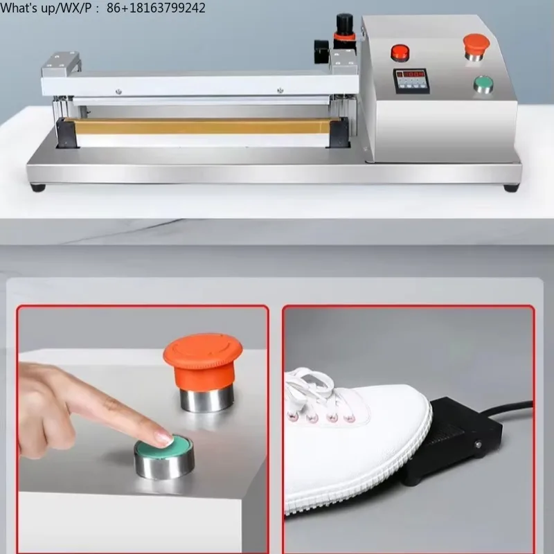 

Pneumatic Desktop Sealing Machine Small Commercial Food Packaging for Bags and Film Plastic Aluminum Foil Heat Sealing Machine