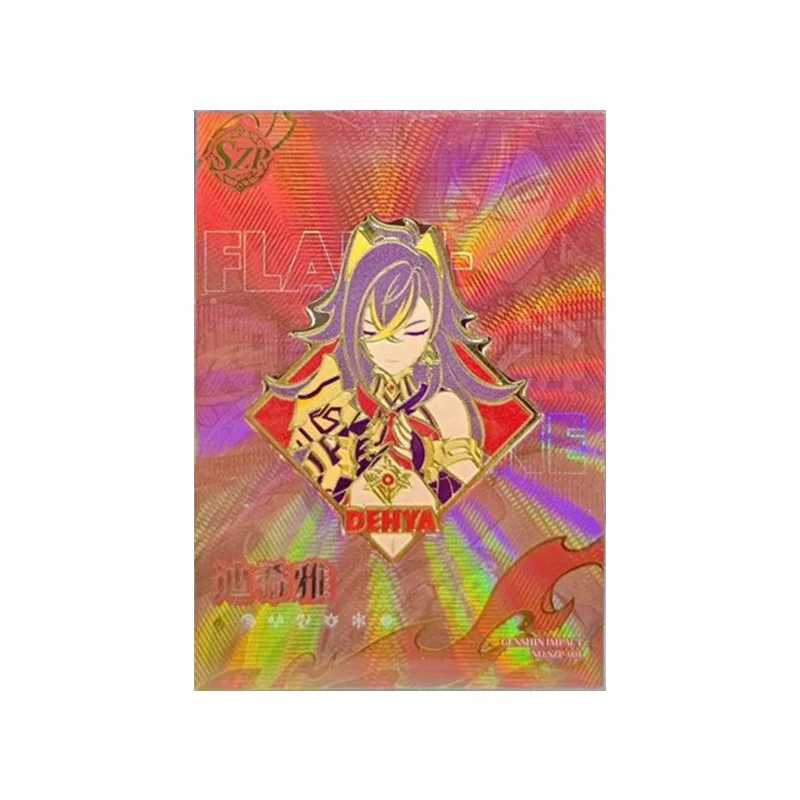 Anime Dea Storia Rare SZP SEP FP GP DP XP PR SSR Carte da gioco di rifrazione Dehya Giocattoli per ragazzi Carte da collezione Regalo di compleanno