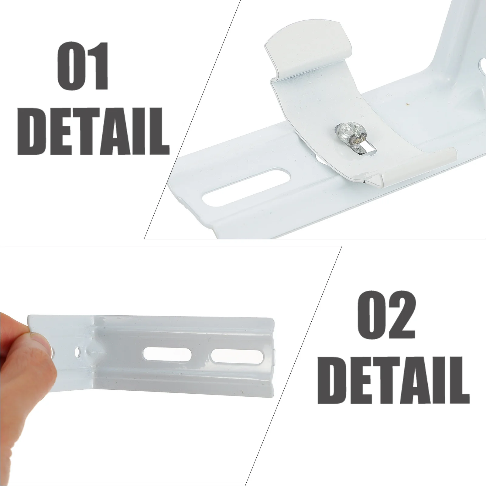 

4Pcs Curtain L Brackets Premium Metal Curtain Fixing Bracket Accessories for Home Living Room Bedroom Kitchen