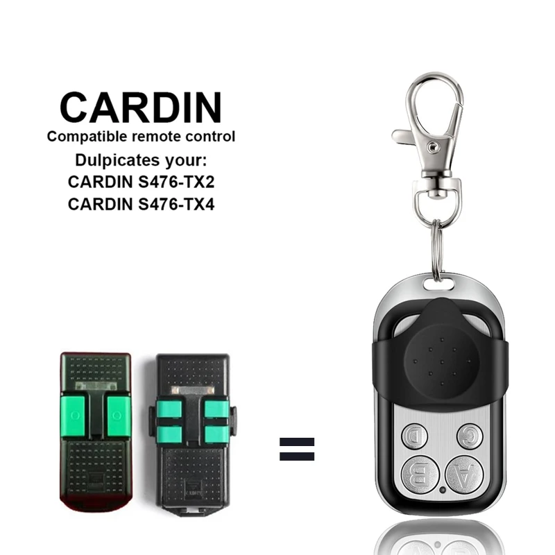 For CARDIN S476-TX2 S476-TX4 Remote Control 433MHz Gate Garage Door Came Remote Control 433,92mhz