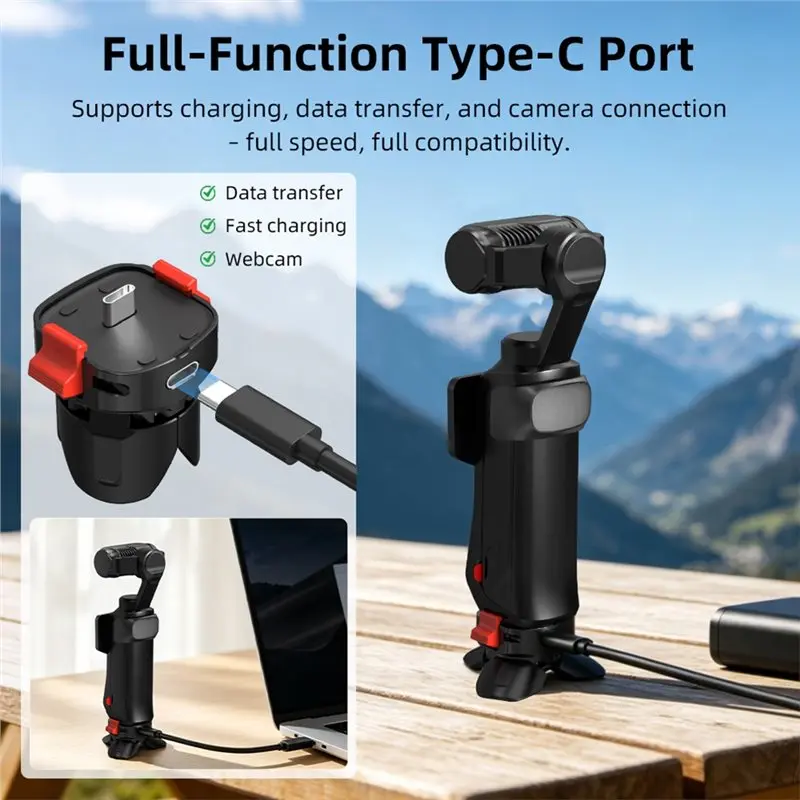DTB7 Charging Base Mini Tripod Stand for Luna Ultra Type-C Desktop Holder Vlog Accessory