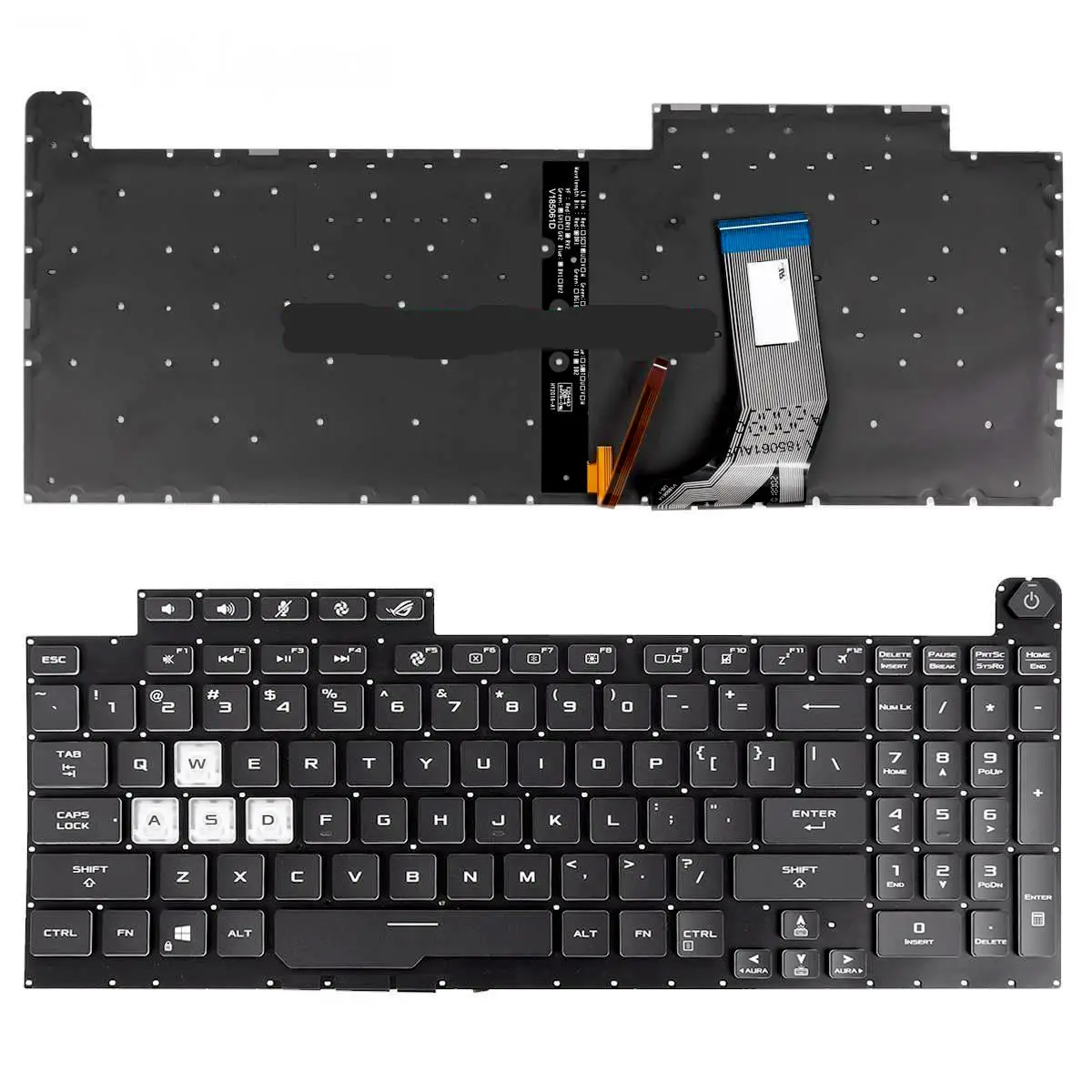 

Новый ноутбук для ASUS ROG splash x G731 G731G G731GT G731GU G731GV G731GW G732 G732GU S7D с черной клавиатурой Us с подсветкой