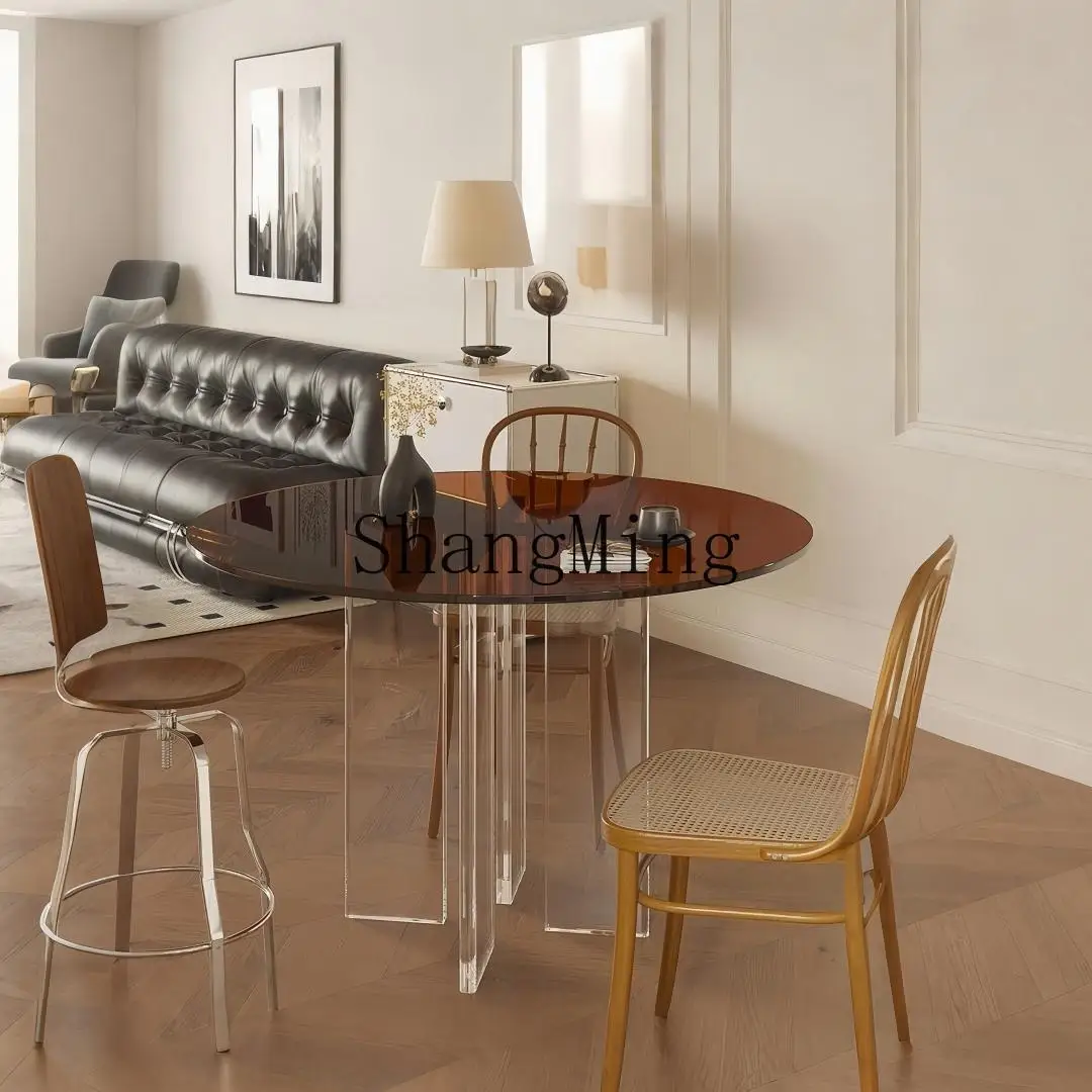 

CL. Acrylic Coffee Table Simple Home Living Room Storage Square Table Light Luxury