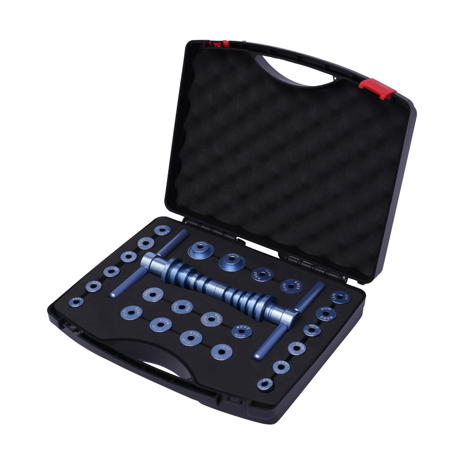 Set di presse per cuscinetti per biciclette, strumento di pressatura per cuscinetti, strumento di installazione per cuscinetti per biciclette con protezione in spugna e bordi lisci