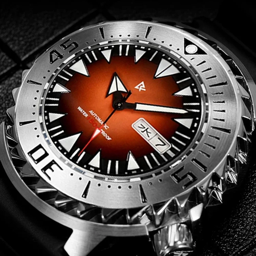 RDUNAE R5 Monster Diving Wristwatch Mens Automatic Mechanical Watches Japan NH36 Movement Sapphire Waterproof reloj hombre