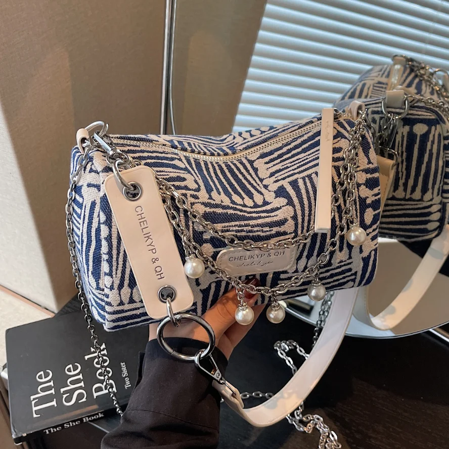 

Fashionable women's Oxford patterned trendy new shoulder bag crossbody bag handbag ita bag сумка bolso marca lujo 가방 bags sac