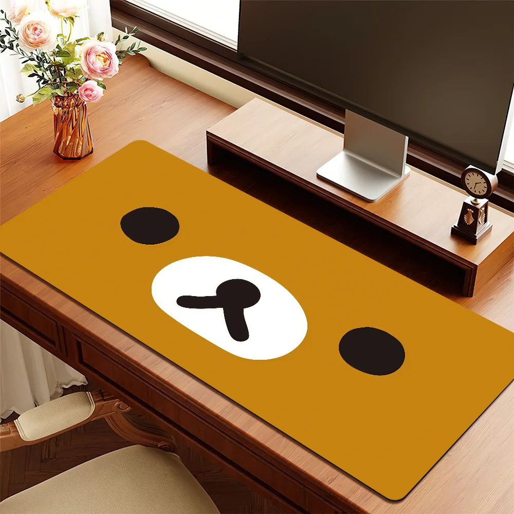 R-rilakkuma-a anime cute Mouse Pad Non-slip Thickened MousePad Writing Lockedge Office Student Gaming Cushion Large