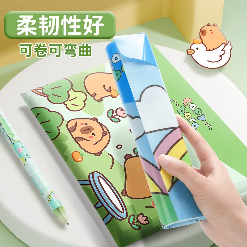 5PCS/Set Cartoon Folders A4 File Folder Test Paper Storage Waterproof Document Bags PP Snap-fastener Envelope Folder