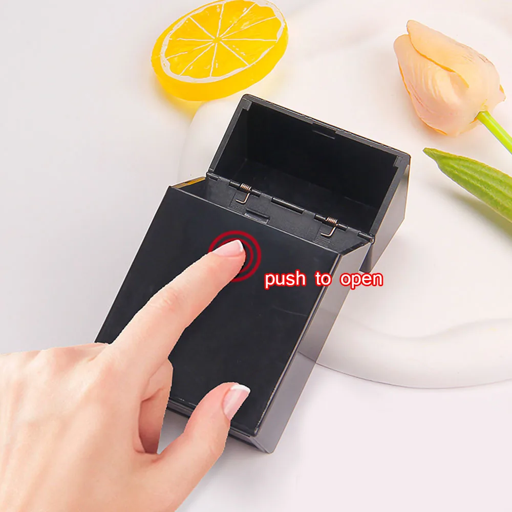 Plastic Korean Photo Card Holder Black White 3 Inch Idol Photocard Protective Storage Box Small Card Collection Organizer Case