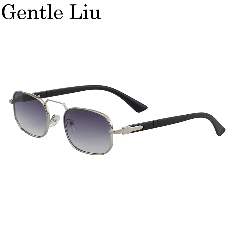 إطار صغير مستطيل فاسق النظارات الشمسية النساء الرجال 2025 العلامة التجارية الفاخرة Steampunk القيادة نظارات شمسية خمر في الهواء الطلق UV400 نظارات