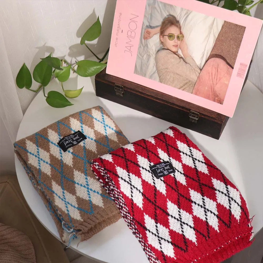 ผ้าพันคอไหมแคชเมียร์ลายตารางหมากรุกสไตล์เกาหลีสุดหรู กันลม ผ้าพันคอ Y2K ลายตารางหมากรุก ผ้าคลุมไหล่ยาว อุ่นสบายสำหรับฤดูหนาว ใช้ได้ทั้งชายและหญิง