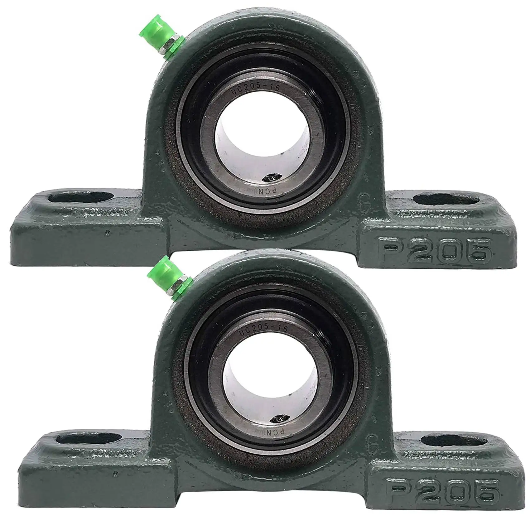 LICE-2PCS-UCP205-16 Bearing Seat Mounting Ball Bearing Solid Cast Iron Base Diamond Seat