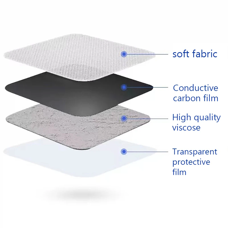 Coussretours de Gel d'Électrode pour Énergie Corporel, Patch d'Épaisseur Musculaire pour EMS, Acupuncture, Appareil de Énergie Musculaire, Relaxation, 4x4cm