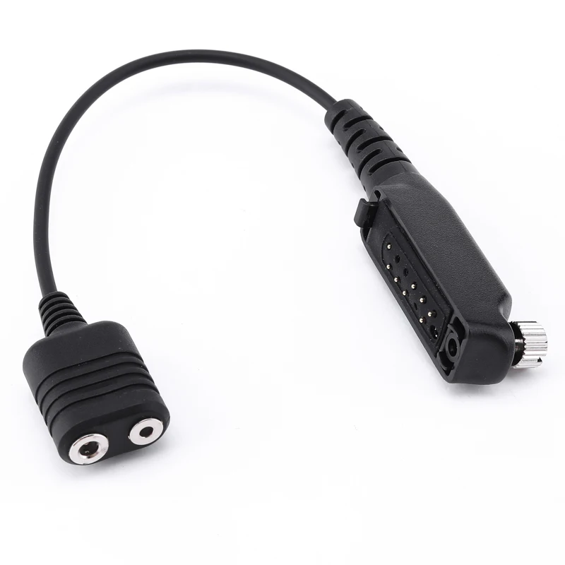 2pin K type Plug Adapter Cable for MotorolaSTP8000 STP8038 STP9000 Walkie Talkie Headphone Conversion