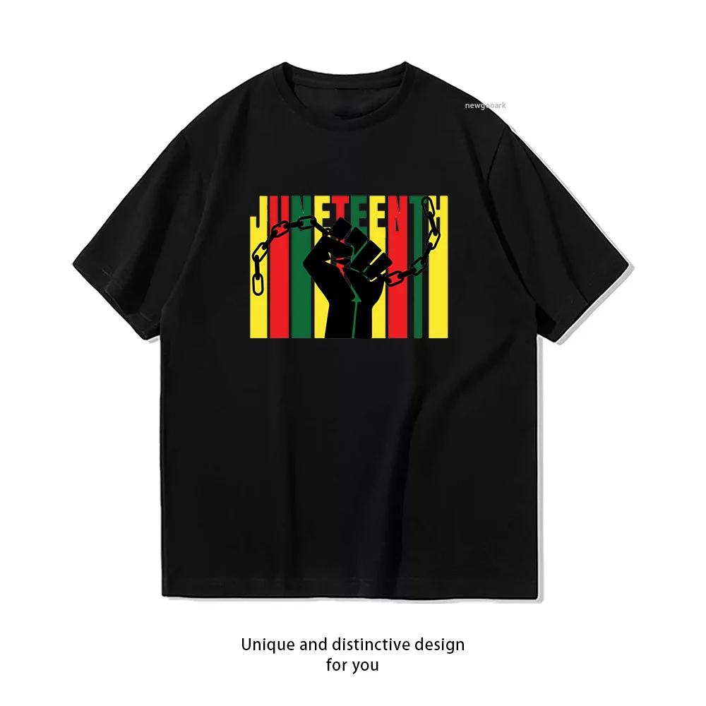 Juneteenth Freedom Day Unity T-shirt Woman Man Summer Cotton Graphic T Shirts Adult Camisetas Tee Short-sleev