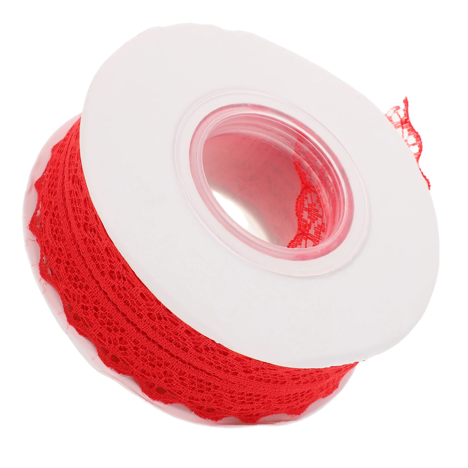 

5pcs Vintage Floral Lace Ribbon Trim Red 22M Fabric For Wedding Bridal Shower Sewing Crafts Present Wrapping Holiday Xmas