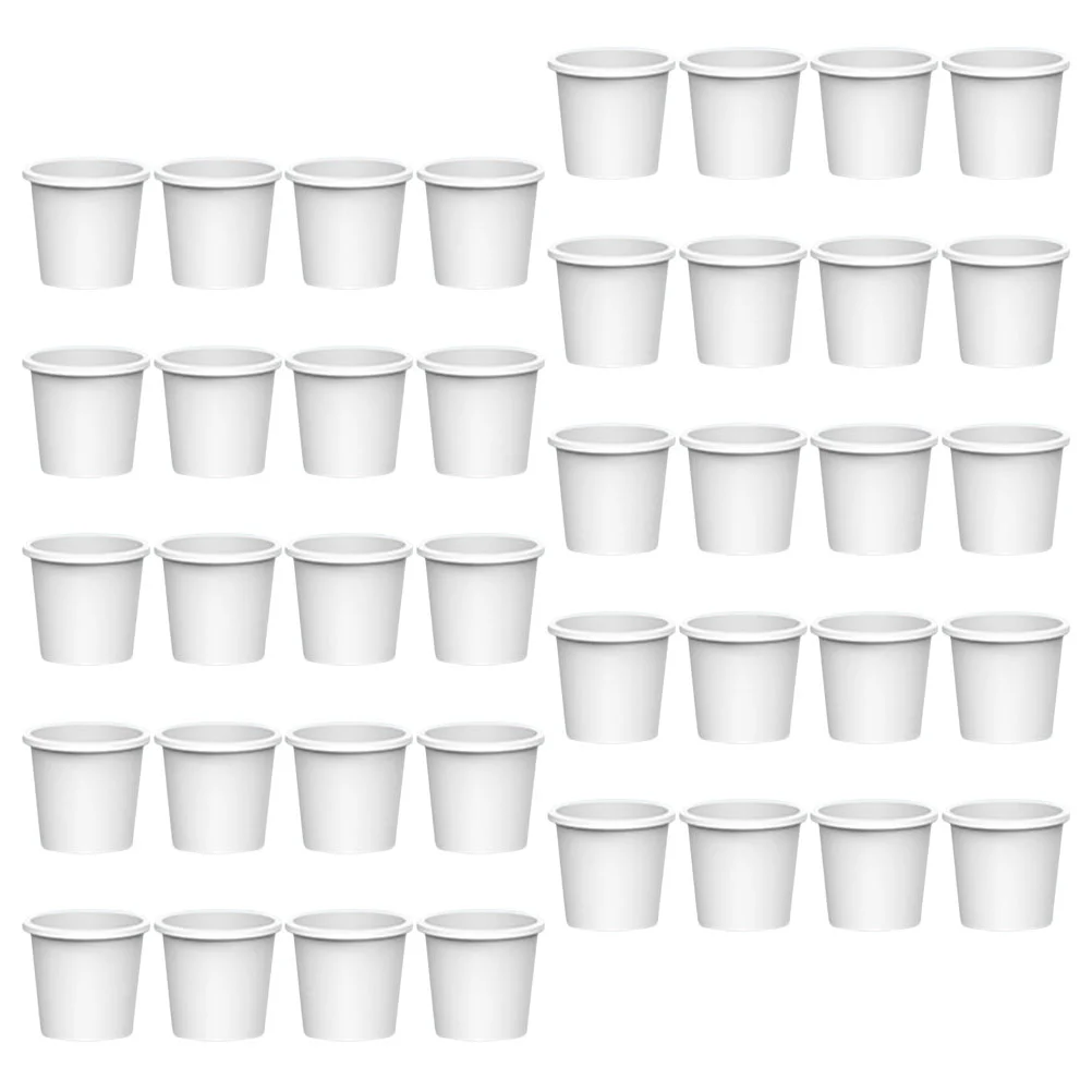 40 Pcs Children's Water Dispenser Paper Cup for Mini Toy Cups Kids Small Toys Banquet Serving