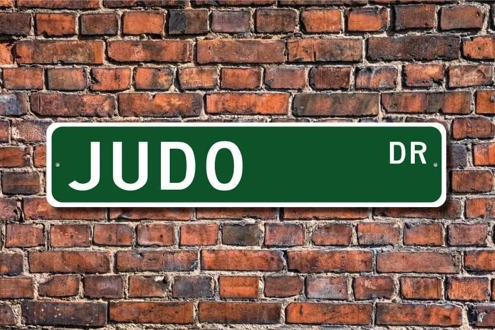 Metal Street sign Home Decor Sign Judo Sign Fan Judo Participant Judo Gift Japanese Martial Art Martial Art Gift Metal Sign 16x4