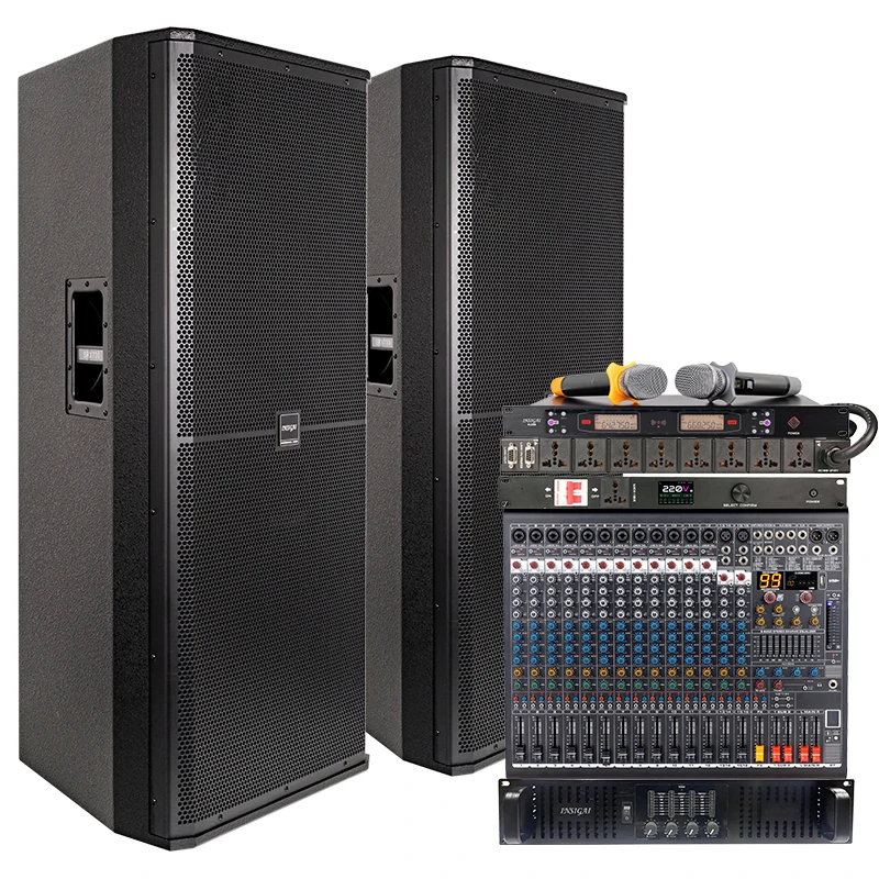 Full Range Dual 15-inch 1400-watt Passive Subwoofer Stage Dual 15-inch Professional Speakers