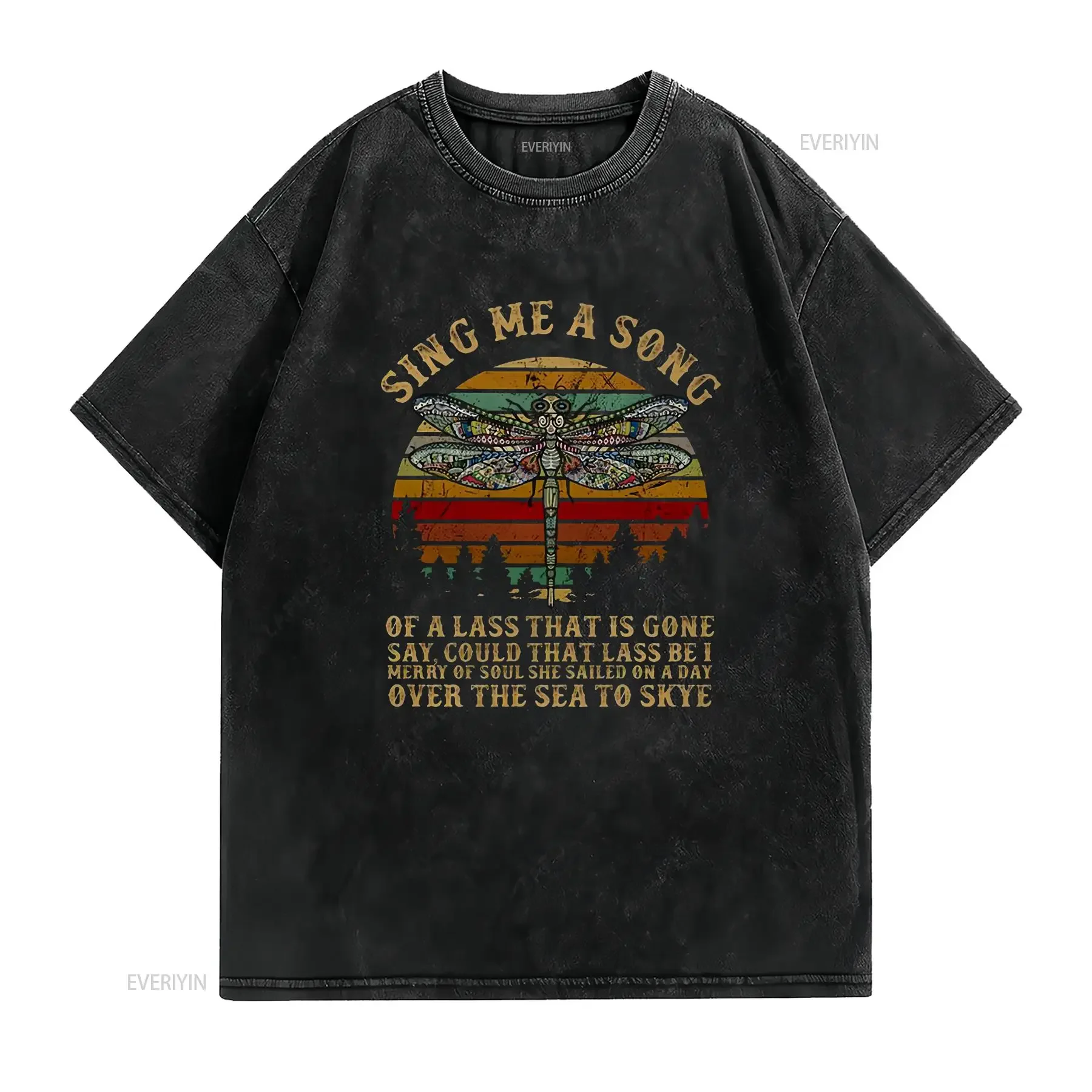 Outlander Sing Me A Song Of Lass That Is Gone Say T Shirt vintage Washed Slightly designer clothes Stretched Stylish Casual