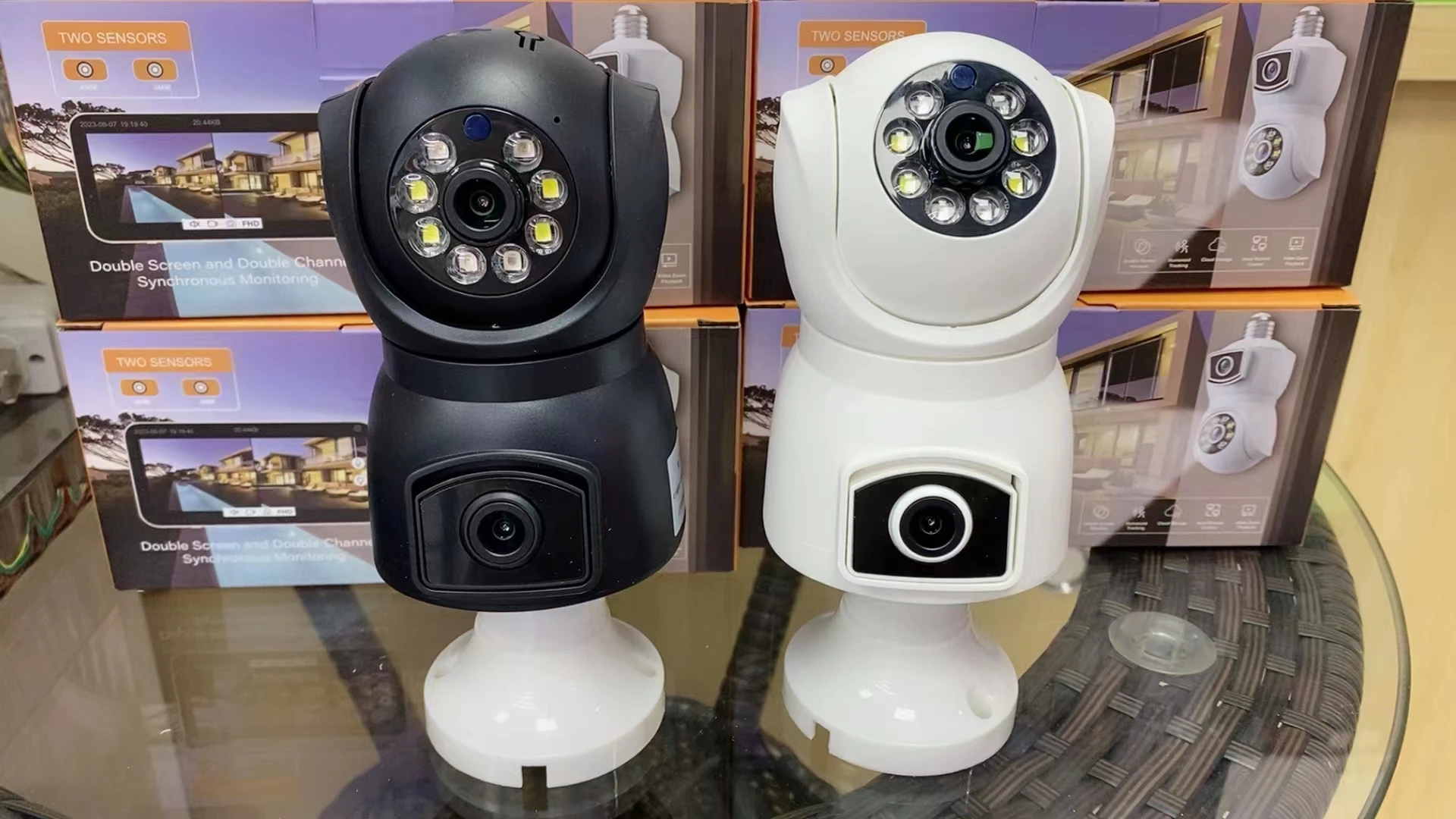 

4MP V380Pro Dual Lens E27 Full Color Wireless PTZ IP Dome Camera AI Humanoid Detection Home Security CCTV Baby Monitor