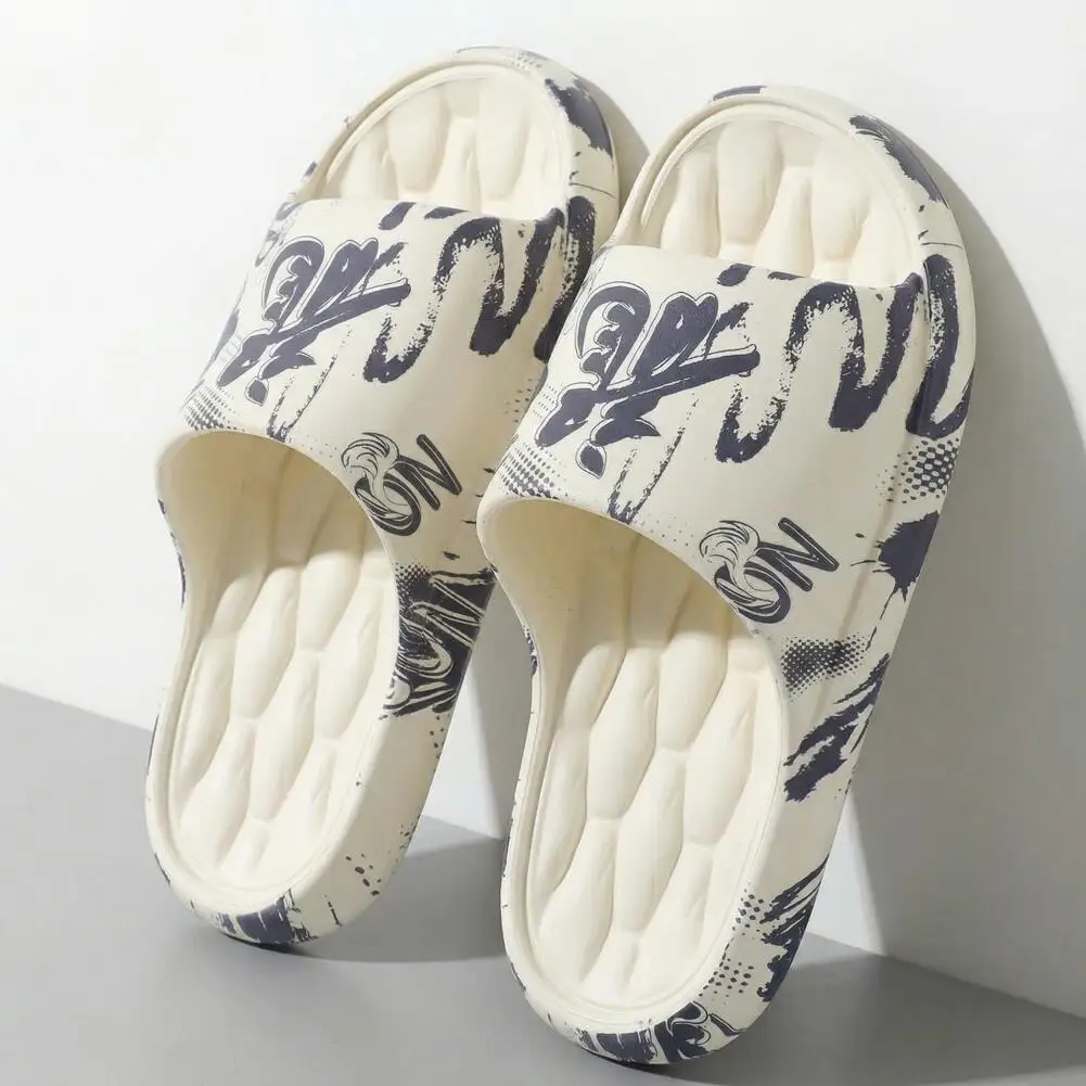 

Мужские тапочки с мягкой подошвой из EVA, противоскользящие, мягкие и удобные, не раздражающие кожу ног, высокого качества, идеально подходят для лета.