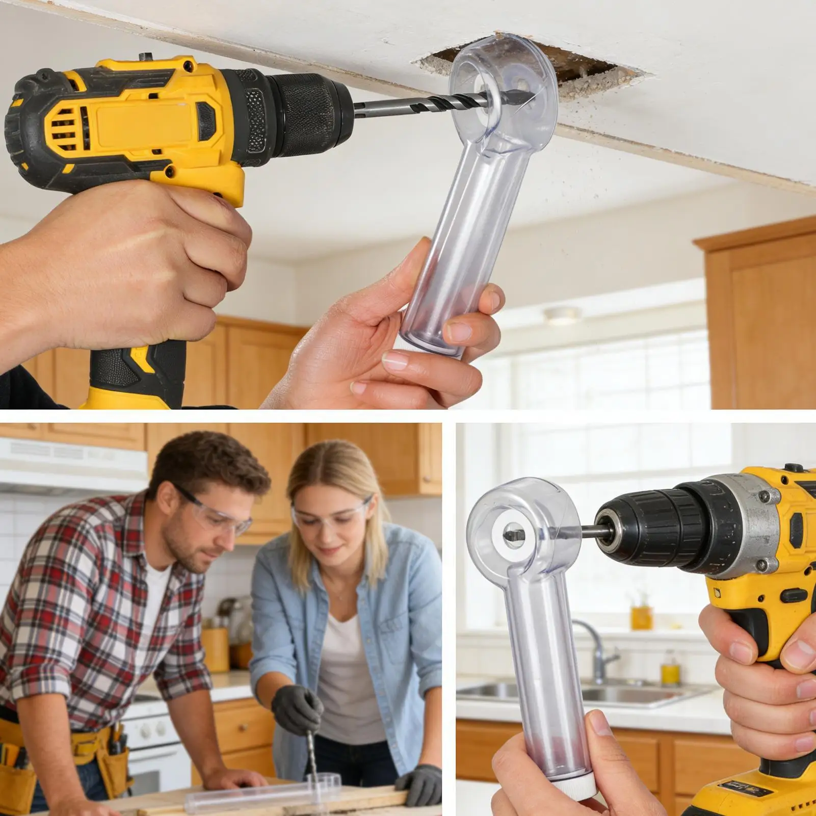

Hole Saw Dust Catcher Drilling Powder Collector Attachment Bit Powder Collection Cover For Home Industry Outdoors Workshop