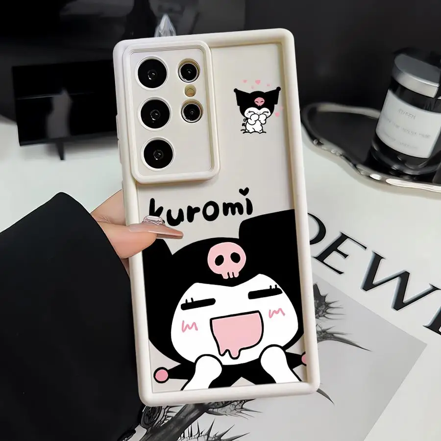 Чехол для телефона Samsung Galaxy S25 Ultra S24 S22 Plus S23Ultra S20 FE S21, противоударный чехол Funda Cartoon Cool Kuromi