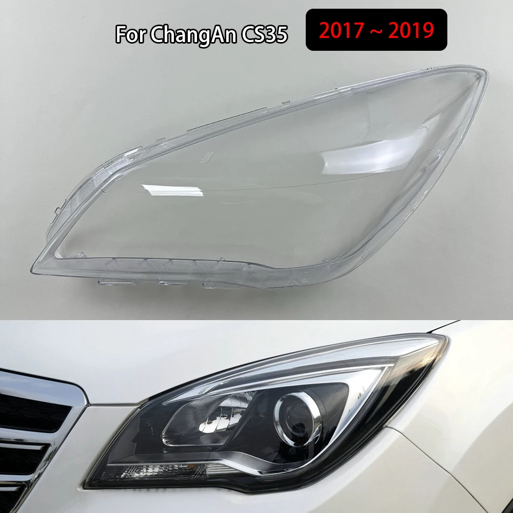 

For ChangAn CS35 2017 2018 2019 Front Headlamp Cover Transparent PC Lampshade Headlight Shell Lens Plexiglass