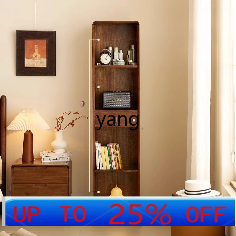 

LH household solid wood rotating mirror bookcase integrated bedroom floor-to-ceiling full-length mirror attached to the wall