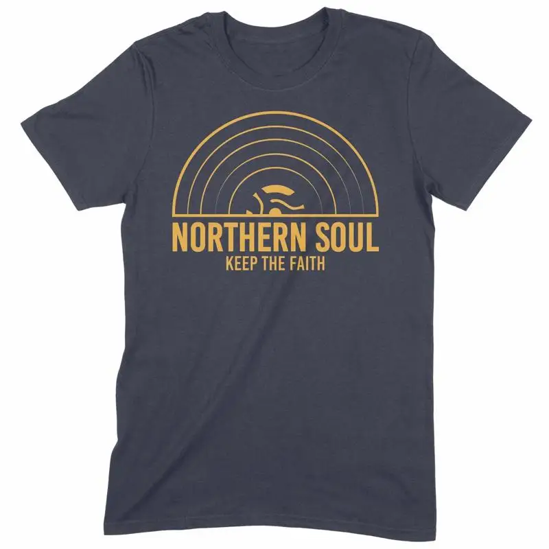 Northern Soul Keep The Faith Record Orange Logo Men'S T Shirt