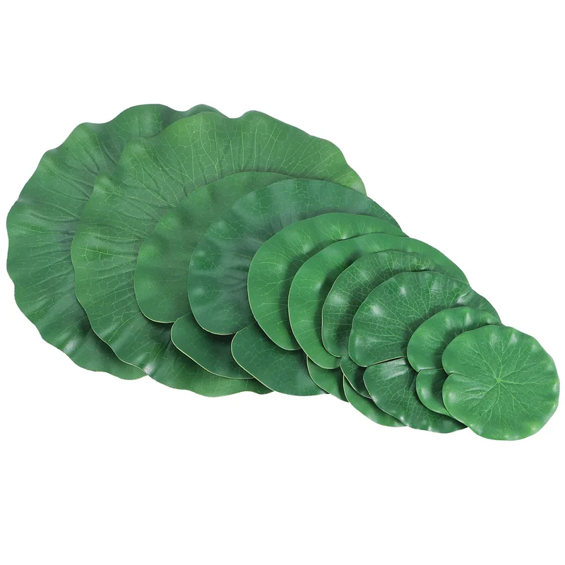 MAKE-10 個 5 種類人工フローティングフォーム蓮の葉ユリの葉人工葉池の装飾プール水族館の装飾