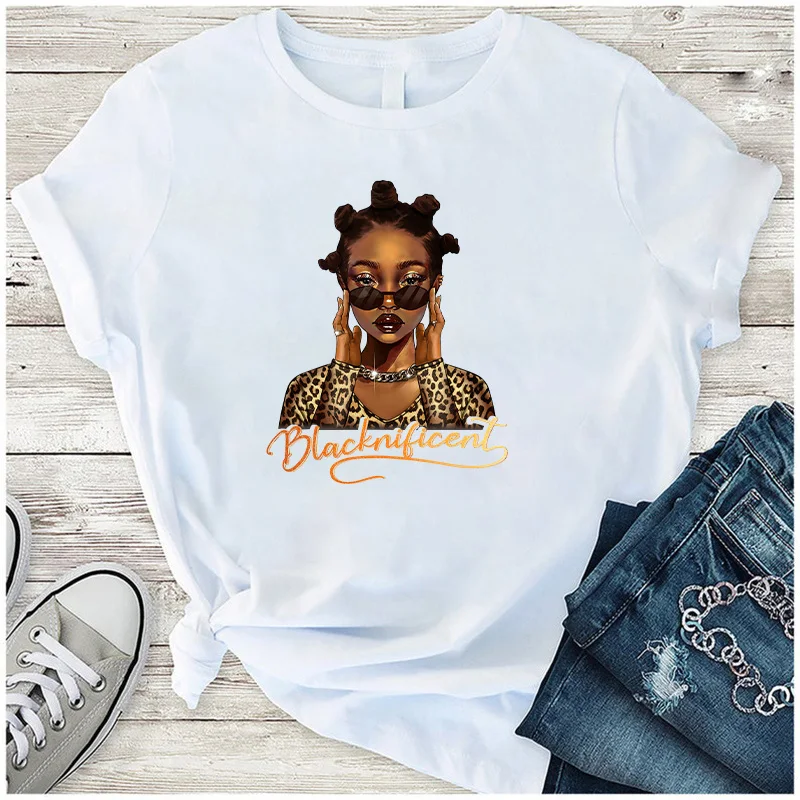 Black Beauty Patch For Clothing God Says I Am DIY Washable T-Shirt Sticker Black Afro Girl Thermal Stickers For Clothes Decals