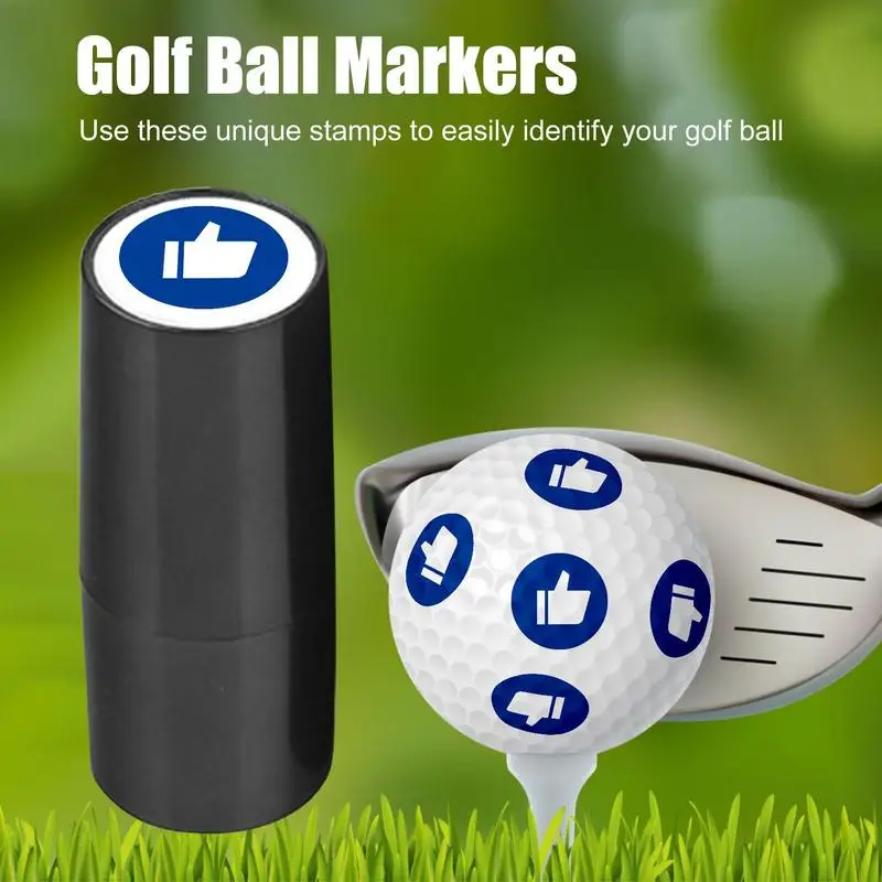 Golf Ball Stamper Stamp Marker Quick Drying Impression Durable Long Lasting Various Patterns Plastic Golf Accessories Mark Quick